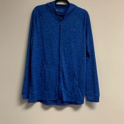 Under Armour Men’s Rival Fleece Full Zip Hoodie. Sz L. Blue.                Sh