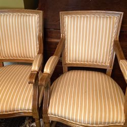 To antique silk chairs