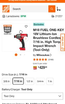 (New) Milwaukee M18 Fuel Drill/Impacter