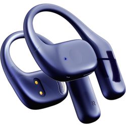 Open Ear Headphones Wireless Bluetooth 5.3, Open Ear Earbuds, Up to 48 Hours Playtime with Charging Case for Sport & Running Black Blue