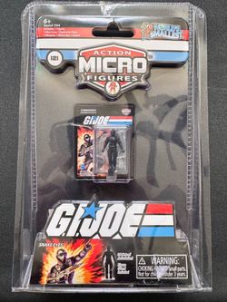 World’s Smallest G.I. Joe Micro Action Figures – Snake Eyes & Duke – Sealed
