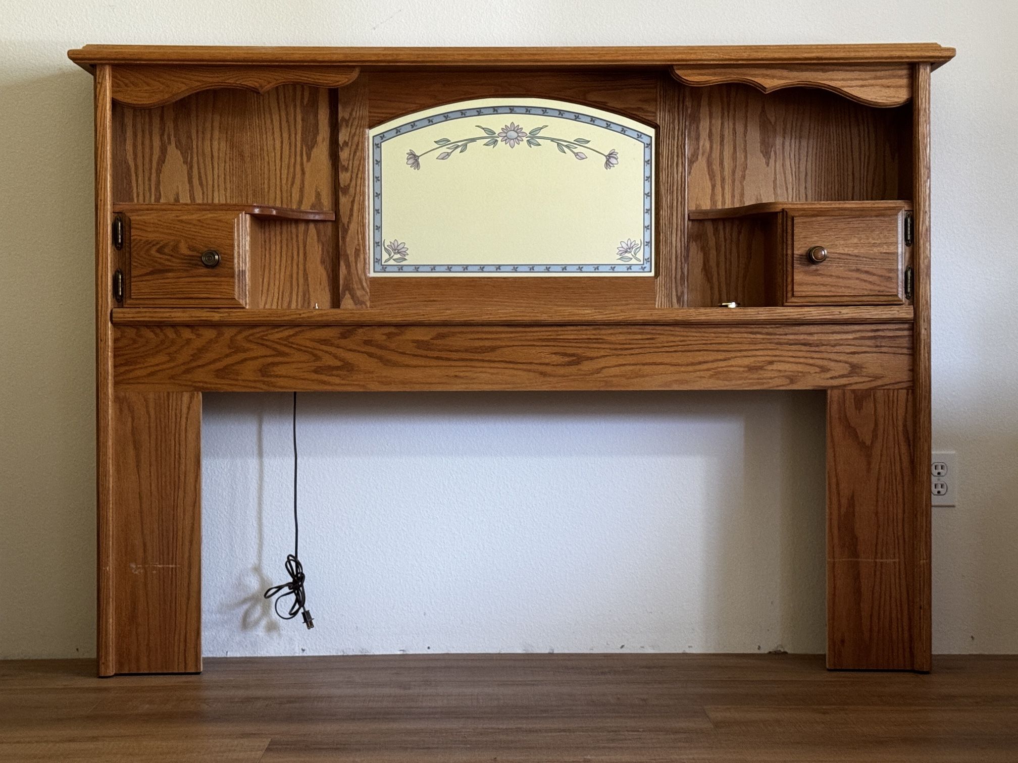 Queen Size Oak Headboard