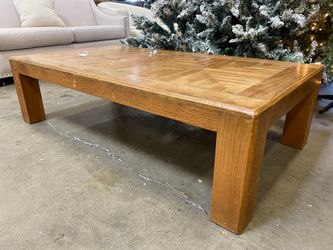 Red Oak End Grain Rectangular Coffee Table