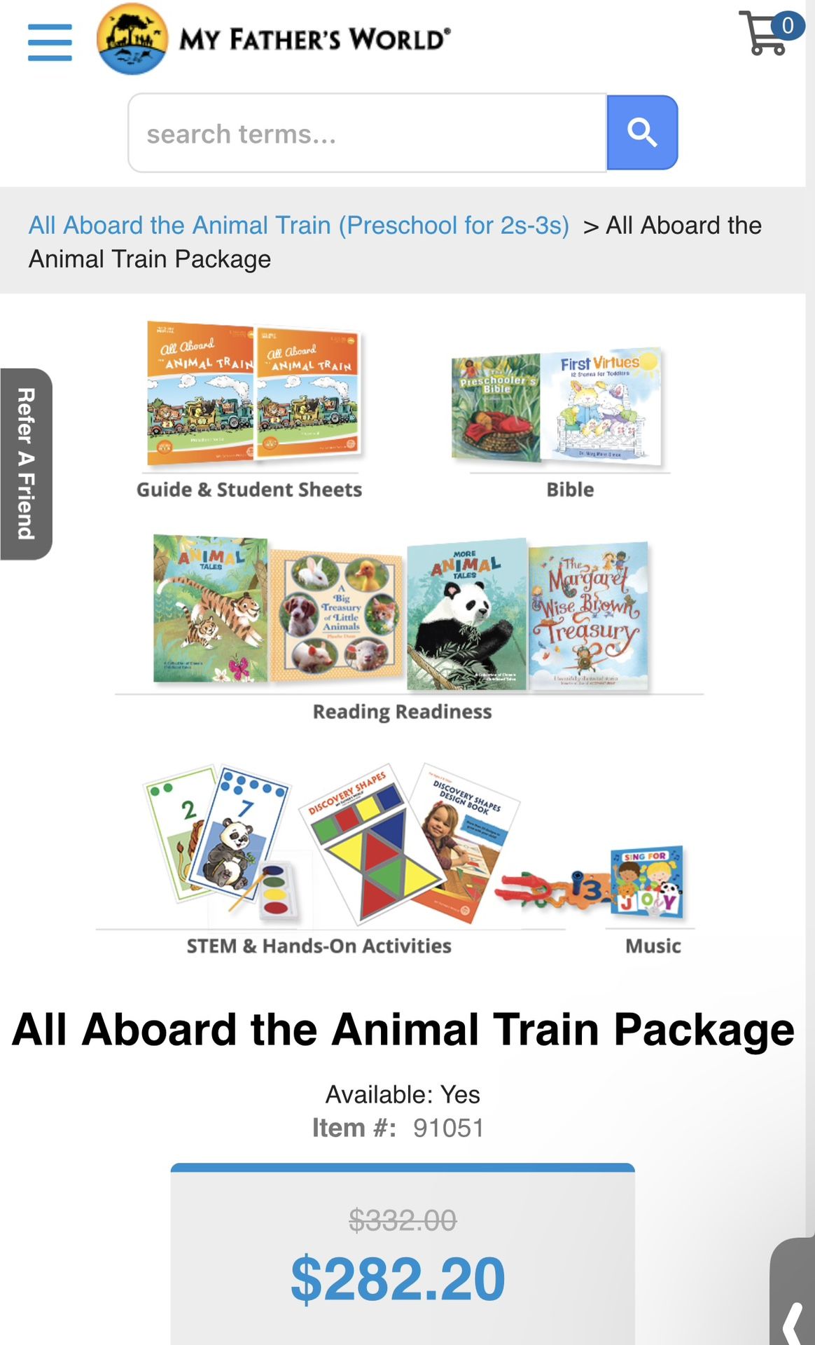 My Father’s World Preschool Curriculum