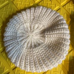 Woman’s  Italian made Cream  Knit Hat 