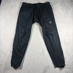 Nike Court Pants Men’s L Faded Black Sweatpants Tennis Heritage Joggers #917