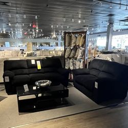 Black Sofa And Loveseat