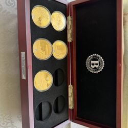BRADFORD EXCHANGE: 75th Anniv' Pearl Harbor, 24k gold plated, 5/8