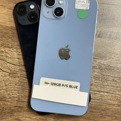 On Sale iPhone 14 PLUS 128GB Physical Sim Unlocked 