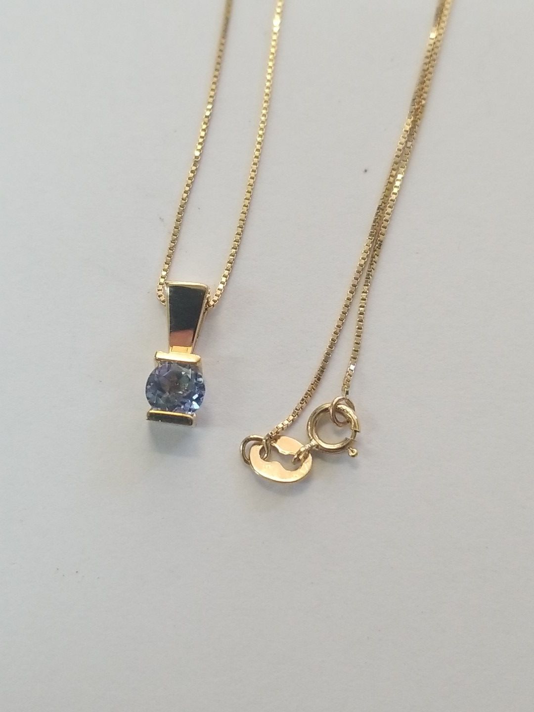 Tanzanite Chain & Charm