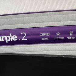 California King Purple 2 Hybrid Mattress and Bed Frame