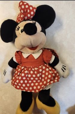 Vintage Disney plush Minnie Mouse 15” tall Up to $25. NOW $10