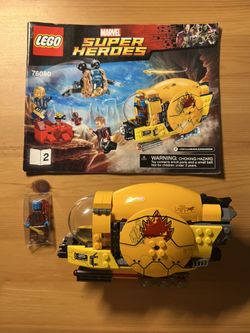 Lego Marvel Guardians Of The Galaxy Ayesha's Revenge 76080 INCOMPLETE