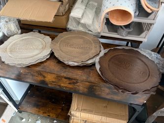 Charger plastic plates
