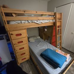 Bunk bed and dresser