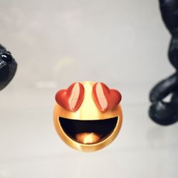 😍 3D Printed Heart Eyes Emoji – Fun Desk or Shelf Decor