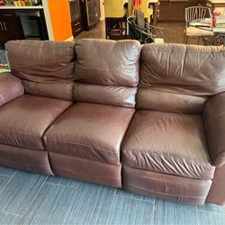 La-Z-Boy Leather Recliner Couch