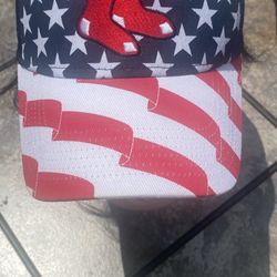 Boston Red Sox  American Flag Mesh Trucker SnapBack Baseball Hat Stop & Shop