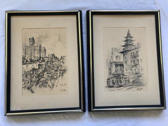 Vintage Etchings Of San Francisco 