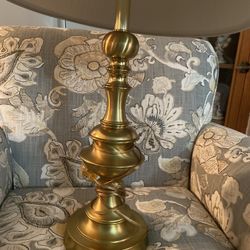 Matching Brass Lamps With Matching Shades