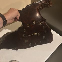 Burl Wood Wall Clock