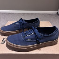 Vans Authentic Navy/Gum – Men’s 8 (Women’s 9.5) – Worn ONCE – Like New 