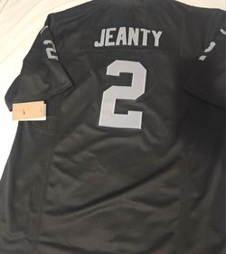 Raiders Crosby & Jeanty black stitched Nike jerseys