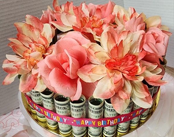 Happy Mothers Day Money Cake