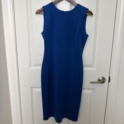 Calvin Klein Royal Blue Sheath Dress • Size 4 • Work/Cocktail • Elegant Classic