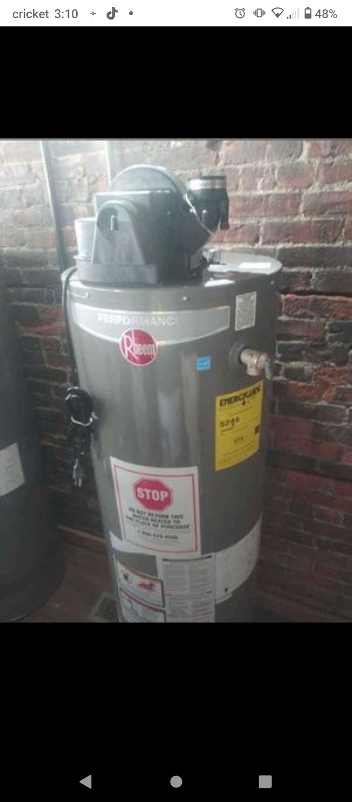 🔥🔥 HOT WATER TANKS BRAND New Scratch And Dent Power Vent Rheem