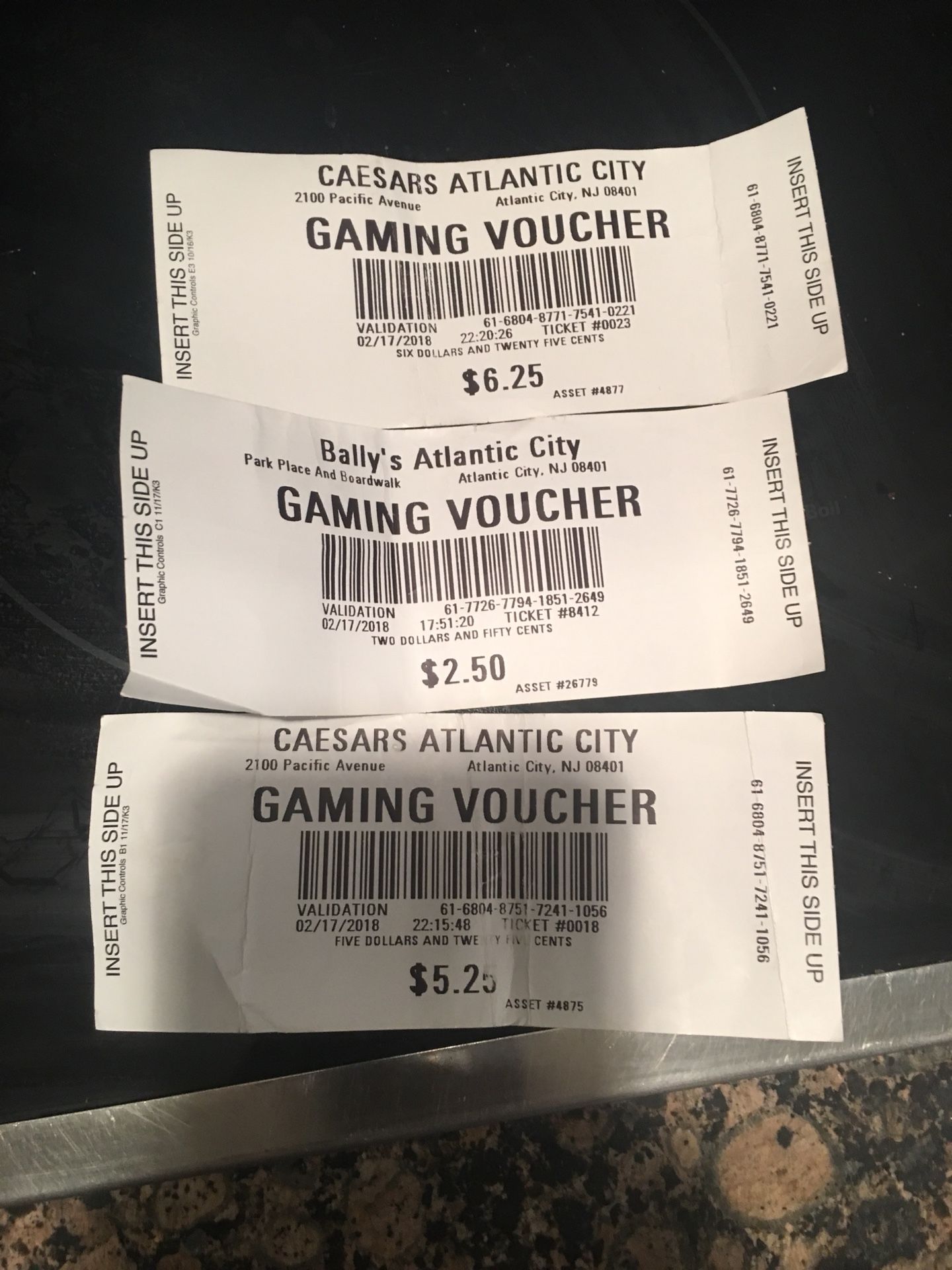 $14 Atlantic City gaming vouchers
