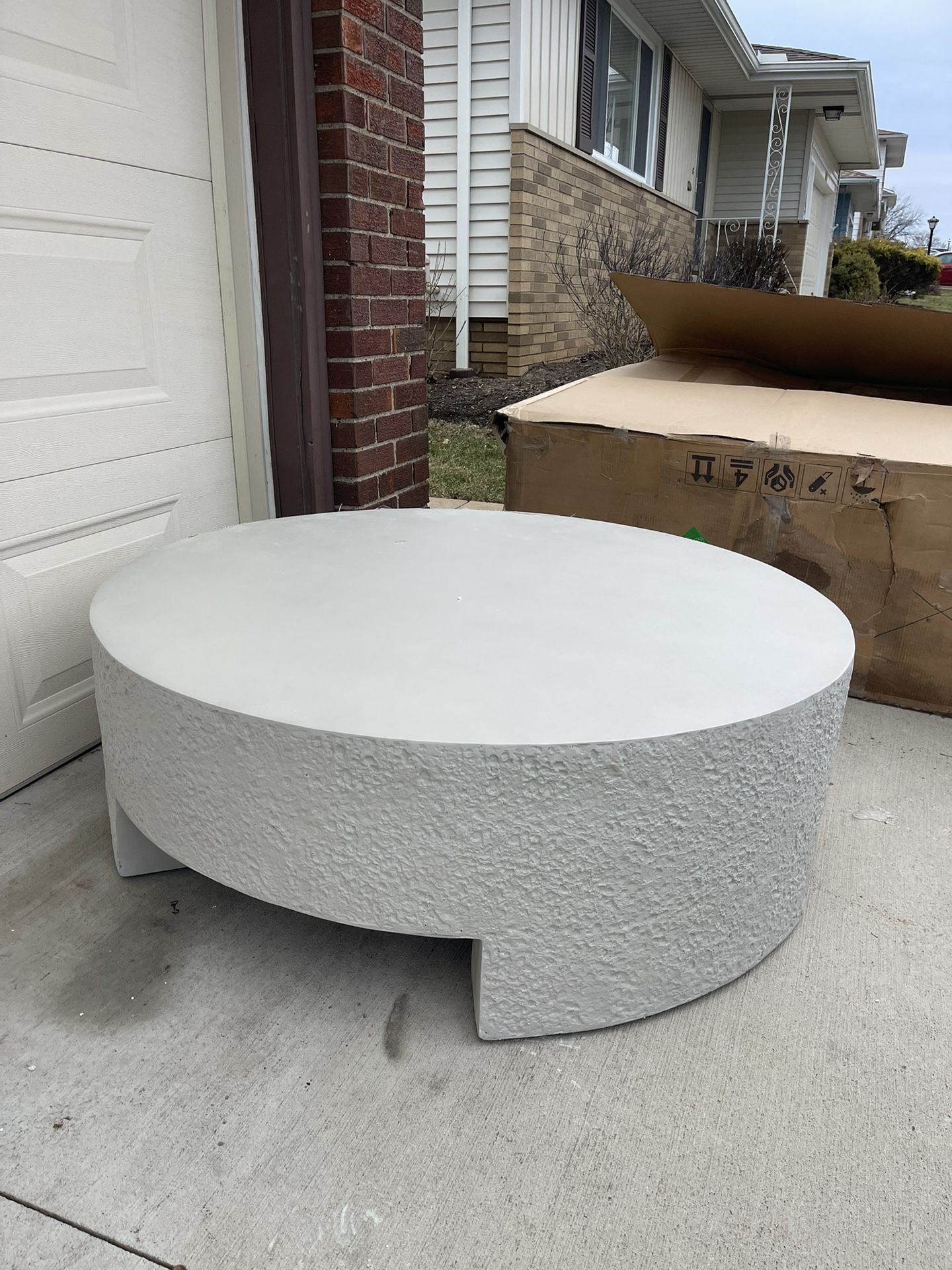 Hobart 48'' Stone Outdoor Coffee Table