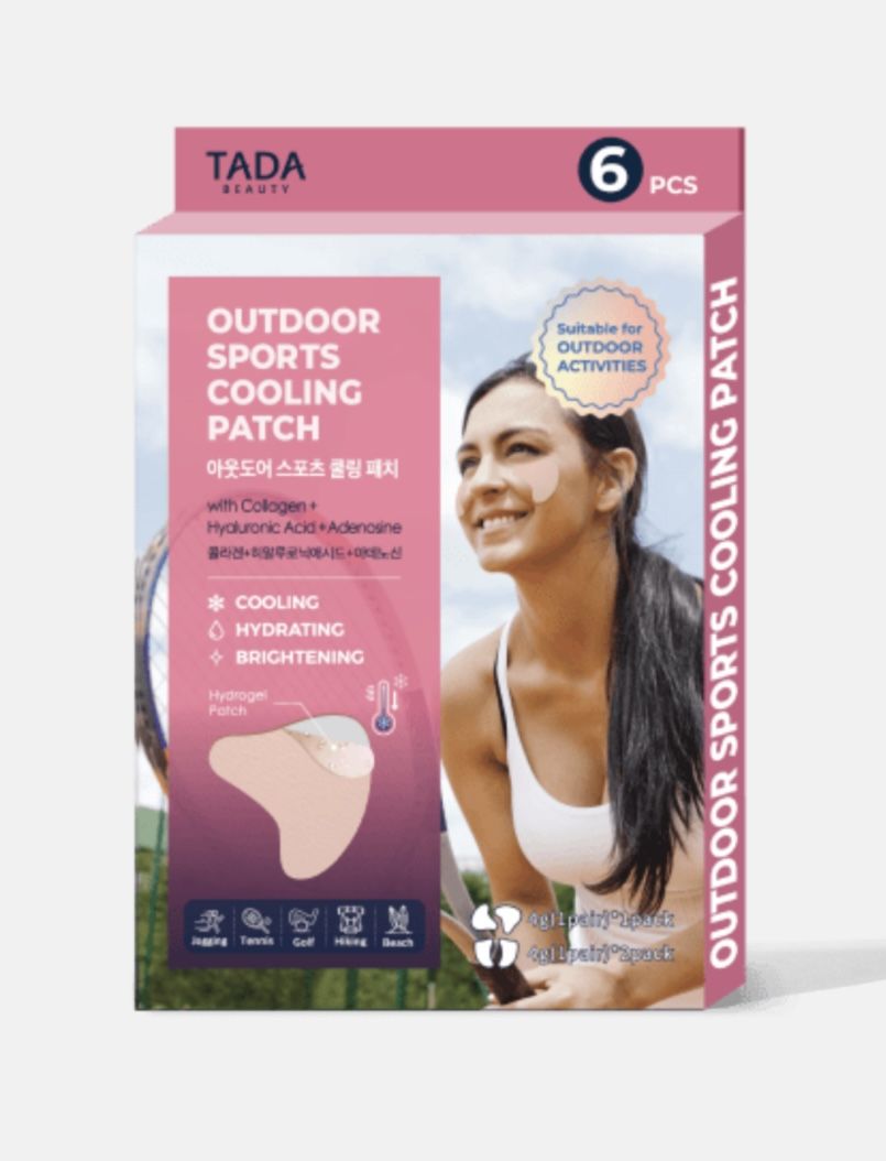TADA Beauty Outdoor Sports Cooling Patch Collagen Hyaluronic Acid Adenosine New