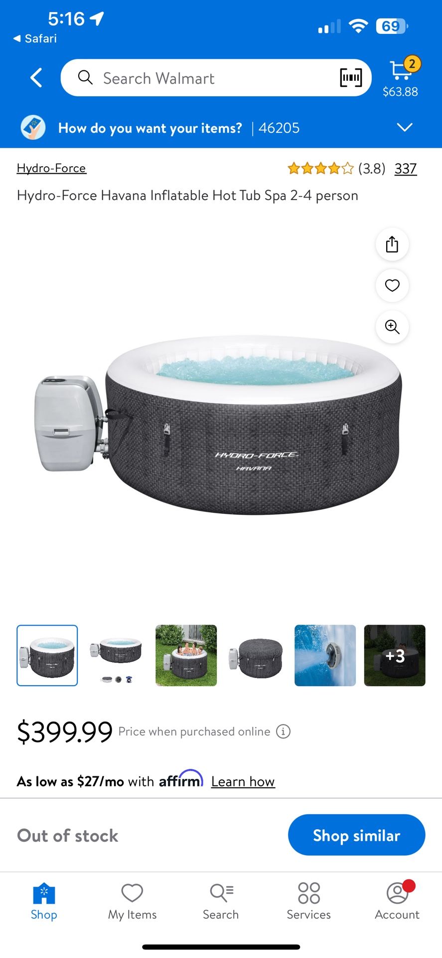 Hydro Force Havana four person hot tub brand new in the box
