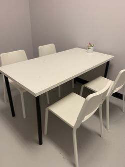 Table Only (no Chair Included: Total 3 Tables)