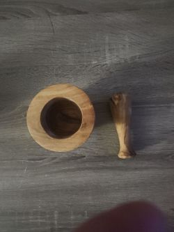Wooden Mortar and Pestle Set