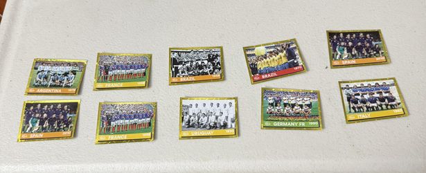 PANINI WORLD CUPS GOLD STICKER TIMELINE