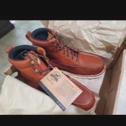 Mens 10.5W Redwing Irish Setter Steel Toe Boots