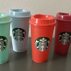 NEW Starbucks Reusable Cup Sets