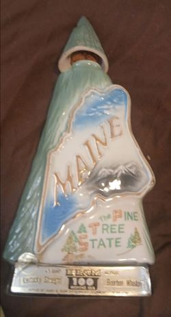 Jim Beam Maine State Ceramic Decanter