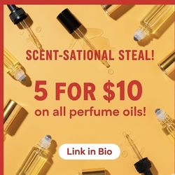5 Perfume Oils For $10 DM For List