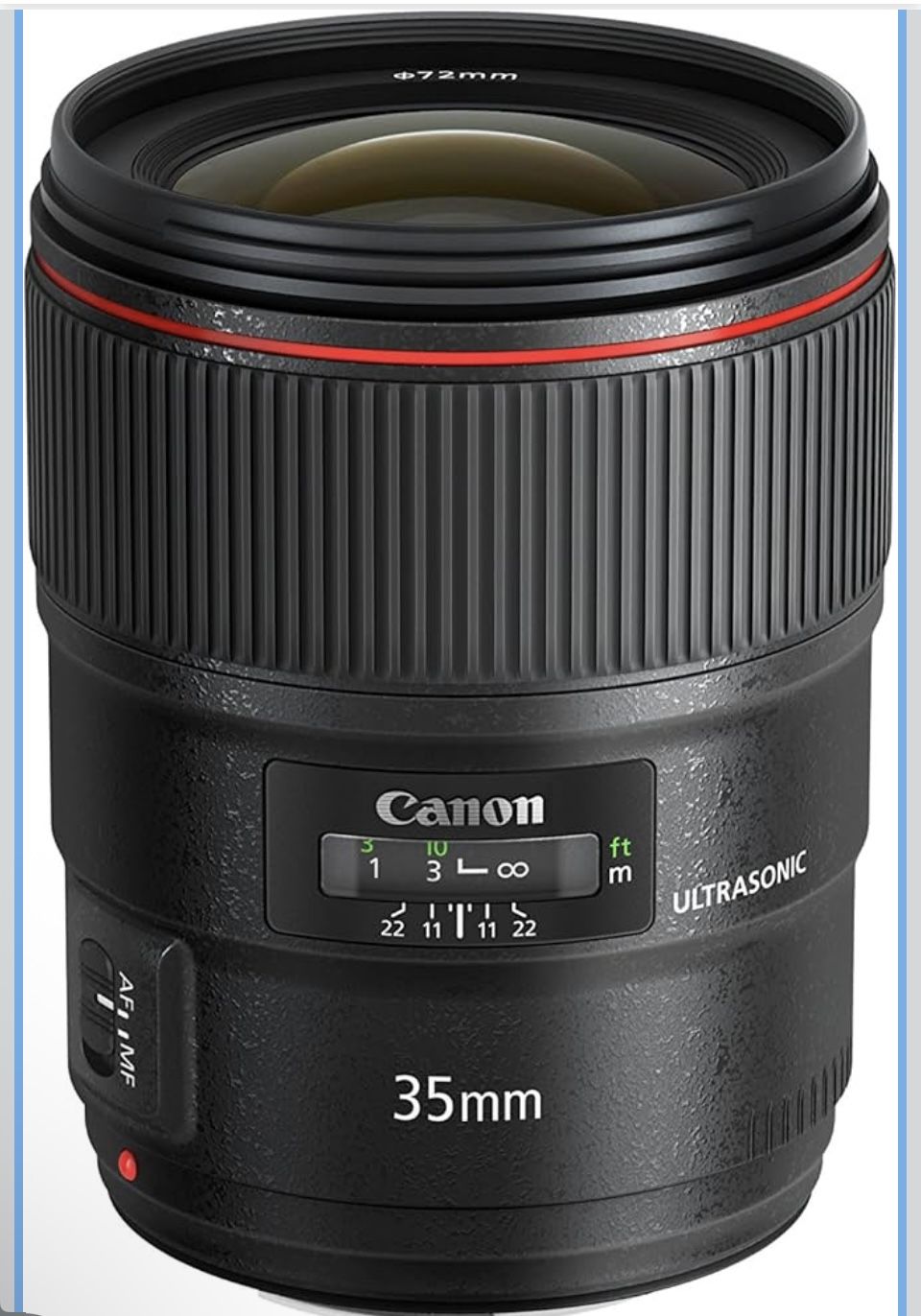 Canon Simply Focus, Lens EF35mm F1.4L II USM Full Size Support