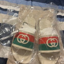 Authentic Gucci Slide Interlocking Men