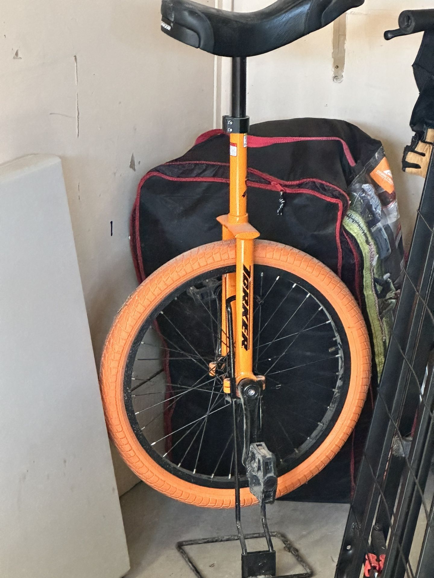 The Torker Unistar LX Unicycle in orange