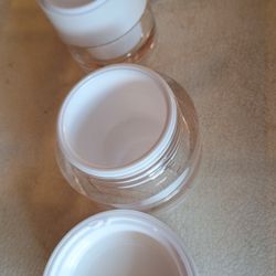 Set Of Three Makeup Containers
