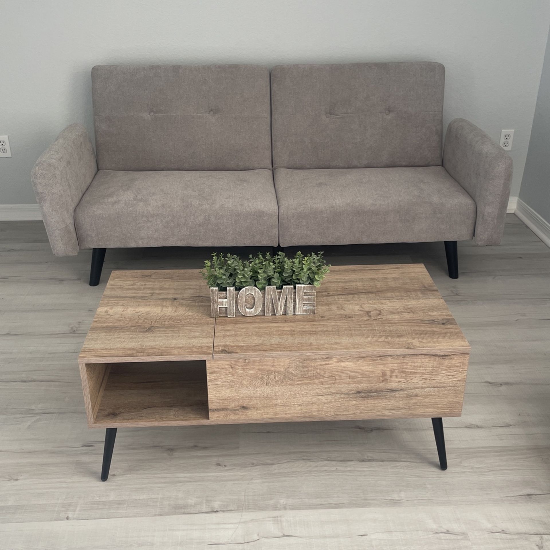 Couch and coffee table $400