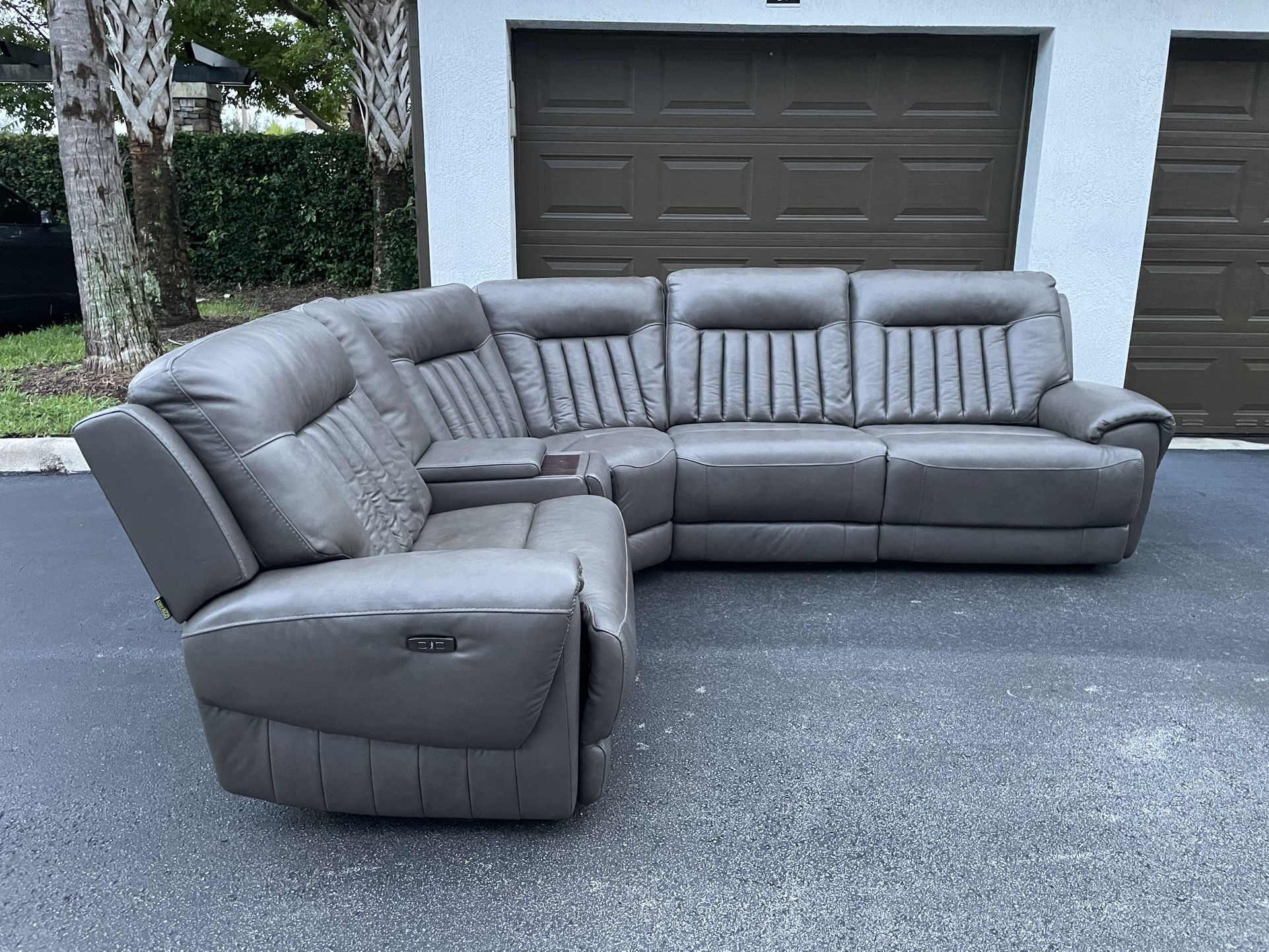 🛋️ Sofa/Couch Sectional - 2 Recliners - Gray - Perazzi - Delivery Available 🚛
