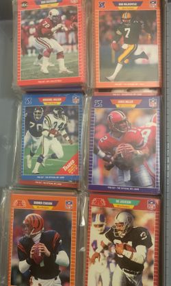 Any baseball and football cards $10 each pack of cards limited edition