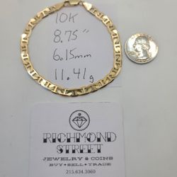 10k Gold Mariner Link Bracelet