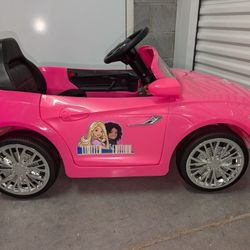 Kids Barbie Car W/ Parental Remote Control